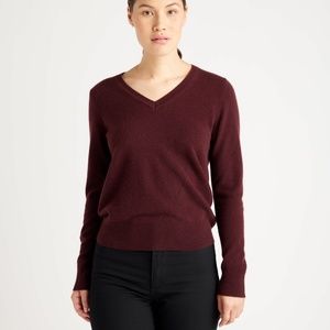 Quince NEW Cashmere V-Neck Sweater